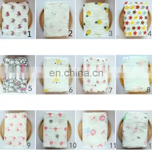 Muslin Cotton Blanket Unicorn Mermaid Dinosaur Lemon Baby Swaddle Cute Blankets 115*115cm Printed Flower thumbnail-3