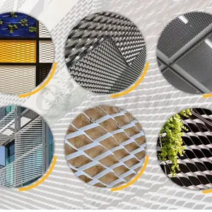 China Manufacturer SDF Coating Hexagonal Hole Perforated Metal Mesh thumbnail-2