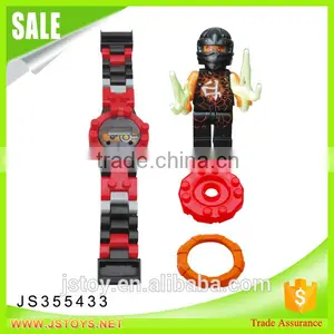 New Kids Items Plastic Brick Toys Electronic Watch With Minifigures for Wholesale thumbnail-1