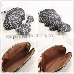 4pcs Set Cool Cosmetic Bag Set Makeup Pouch Bag Shell Bag Purses and Handbags Coin Purse Key Bag Small Wallets for Women and Tee thumbnail-4