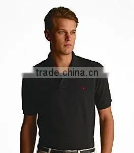 Colorful CVC Polo T-shirt/stripes CVC Polo T-shirt/plain Color CVC Polo T-shirt thumbnail-1