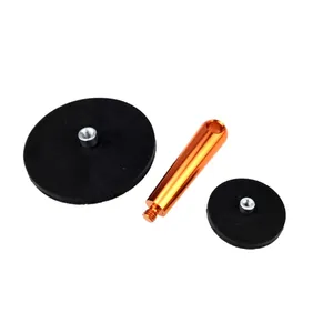 Neodymium Rubber Coated Pot Magnet With Screw Holding Base thumbnail-4