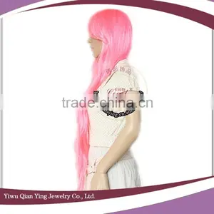 Long Body Wave Japanese Cosplay Pink High Quality Synthetic Wigs thumbnail-2