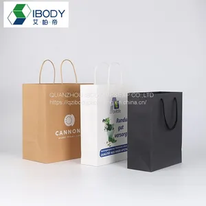 Twisted Handle Kraft Paper Cardboard Shopping Paper Bags For Promotion And Gift thumbnail-2