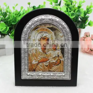 Virgin Mary of Jerusalem Wood Frame thumbnail-1