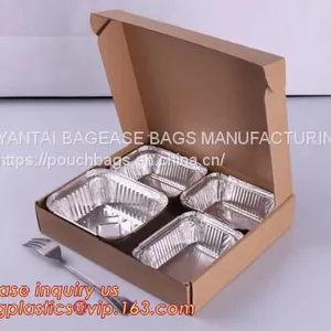 Airline Disposable Aluminium, Aluminum Foil Container for Food Packaging, Kitchenware, Tableware, Disposable, Takeaway thumbnail-5