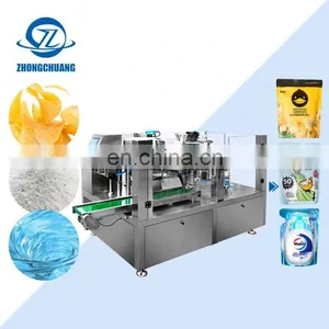 Pouch Small Machinery Automatic Powder Pickles Protein Feed Premade Zipper Bag Packing Machine thumbnail-1