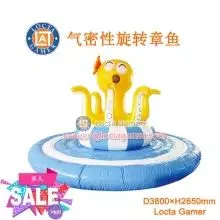 Guangdong Zhongshan Taile Amusement Children's Naughty Castle Inflatable Electric Amusement Equipment Climbing PVC Soft Material Airtight Rotating Octopus (LT-KL04) thumbnail-1