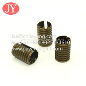 Metal Crimp Ends With Die Mold Fastener Metal Cord Clips String Leather Rope Fold Over Clip for Bracelet Components thumbnail-3