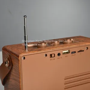 Home Wireless Speaker Portable Radio Stereo Speakers Record Mini Radio Retro Speaker Phonograph b7 Player thumbnail-2