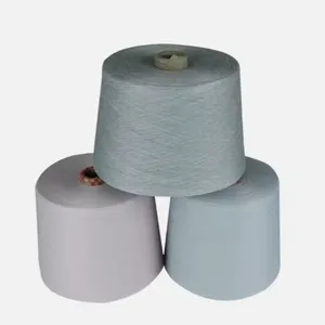 100% Cotton Yarn, Carded Cotton Yarn for Knitting or Weaving Combed Cotton Grey Yarn thumbnail-1