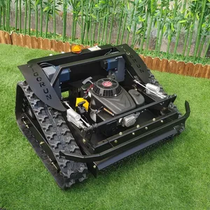 Remote Control Slope Mower, China Remote Control Hillside Mower Price, Remote Control Lawn Mower With Tracks for Sale thumbnail-1