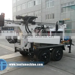 Welcomed in South America ! High Efficiency HF120W Trailer Hydraulic Water Well Drill Equipment Most Popular thumbnail-2