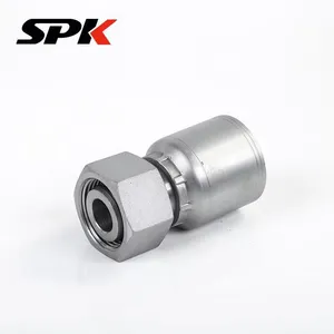 Parker One-Piece Hose Crimp Fittings, Series 43 Crimp Straight Fittings, High-Pressure Hydraulic Tube Crimp Straight Tube Fittings thumbnail-5