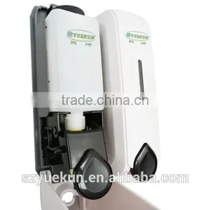 2*350ML Bathroom Double Hand Soap Dispenser/ABS Plastic Durable Manual Liquid Shampoo Shower Dispenser YK1051 thumbnail-3