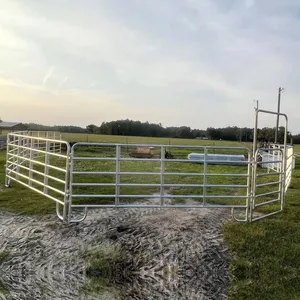 Round Tube Horse Panel Gate Corral Panels Cattle Horse Cow Sheep Fence Panels Waterproof thumbnail-3