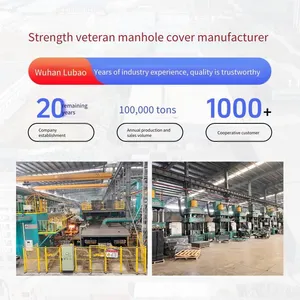 Lubao Manufacturer of Ductile Iron Anti-settlement Manhole Covers 650*850 With Six Anti-shift Features, Heavy-duty Flange, for Electric Power and Urban Use thumbnail-3
