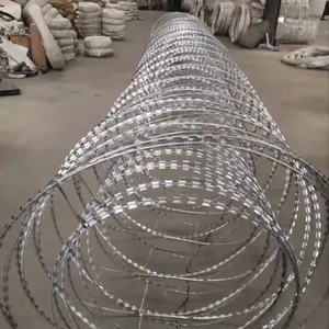 Stainless Steel Razor Wire Galvanized Concertina Razor Wire Flat Razor Wire for Security Fencing thumbnail-4