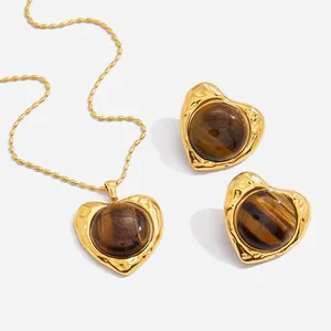 Custom Stainless Steel Necklace With 18K Gold PVD & REACH Compliant Materials thumbnail-2
