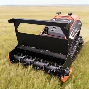 Versatile Agricultural Robotic Gasoline Commercial Travel Speed 4Km Remotely Controlled Flail Mulcher thumbnail-1