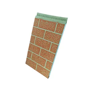 Wall Panel Exterior Waterproof Polyurethane Sandwich Panel Building Boards of Metal Siding thumbnail-1