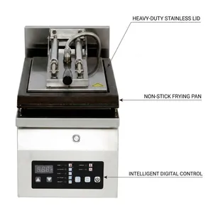 High Output 400pcs/h Automatic Gyoza Machine DP-04A Commercial Dumpling Fryer 4 Pot for Japanese Gyoza Specialist Shops thumbnail-1