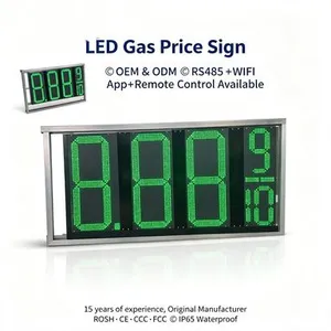 12inch Outdoor LED Gas Price Board High Quality Custom Waterproof for Outdoor High Brightness LED Gas Price Sign thumbnail-3