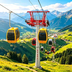 Amusement Park Outdoor Steel Cable Car Ropeway System Theme Park Transport Visitor Experience Manufacturer Supply Custom Cableway thumbnail-4
