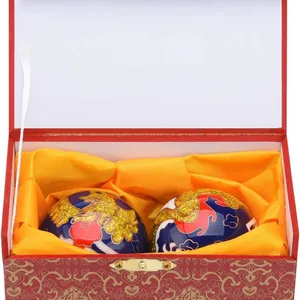 Stainless Steel Baoding Balls and Chinese Health Hand Balls With Chimes, 1.97 x 0.04 Inches; 1.28 Pounds, for Stress Relief thumbnail-5