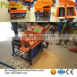 Two Feeding Hoppers Corn Stripper and Sheller Machine thumbnail-1