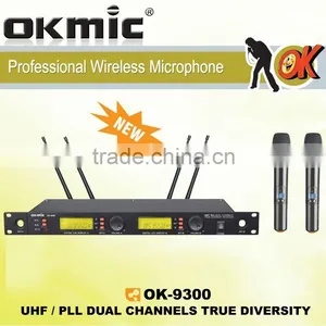 OK-9300 Dual Channels/UHF PLL 32/96 ,True Diversity thumbnail-1