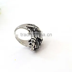 New Gift Rings Stainless Steel Jewelry Black Designs for Men Rins thumbnail-5
