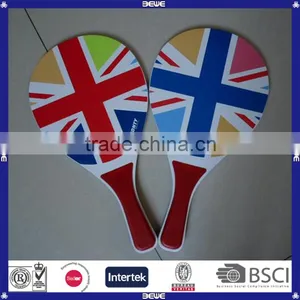 China Supplier Customized Good Price Wooden Beach Racket thumbnail-2