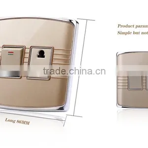 Hot Sale 2 Gang Switch Socket Wall Switch Made in China New Design thumbnail-1