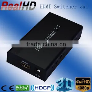 2016 Best Selling 3D 3x1 HDMI KVM Switcher Full hd 1080p WITH IR&Power thumbnail-1