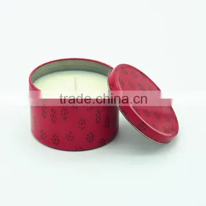 Red Scented Travel Tin Candle/Aromatic Metal Tin Candle and Metal Lid thumbnail-3