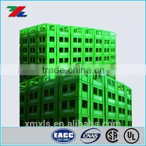 PP Plastic Beer Storage Packaging Turnover Box . 24 Bottles Plastic Beer Bottles Storage Basket Quality Choice thumbnail-2