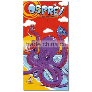 100% Cotton Reactive Octopus Printed Double Beach Towel Wholesale thumbnail-1