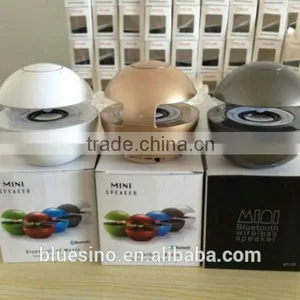 2015 Best Selling Portable Mini Cheap Round Bluetooth Speaker With Led Light thumbnail-5