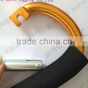 Fashion Style Blue Color D Shaped Aluminum Carabine Snap Hook & Spring Hook in Rigging Manufacturer thumbnail-5