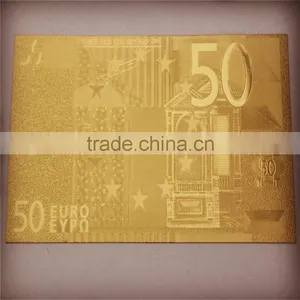 24k Gold Currency Notes Euro 50 thumbnail-1
