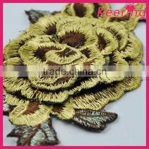 Handmade Applique Flower Embroidery Designs for Wedding Dress Decoration thumbnail-1