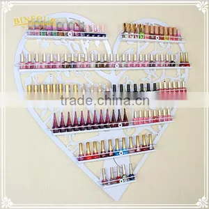 Metal Wall Deco Wall Mounted Nail Polish Stand Cosmetic Display Shelf thumbnail-4