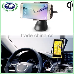 3 Coils Wireless Car Charger Big Wireless Charger Area for Universal Smart Phone thumbnail-2