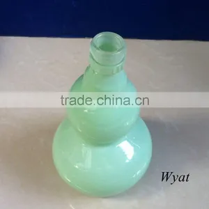 150ml 5oz Green Glass Wine Bottles With Gourd Design SLBd135 thumbnail-2