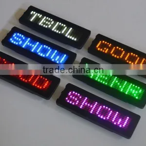 Multilingual Programable LED Name Tag and Scrolling Led Name Badge thumbnail-1