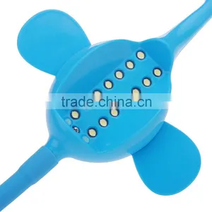 Blue/Pink/Yellow 360 Degree Adjustable Rechargeable 14LEDs Reading Light Desk Table PC Laptop Lamp 3 Levels Elephant Pattern thumbnail-5