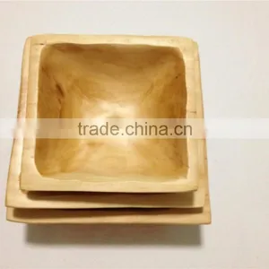 Wholesale Dinnerware Hot New Products Square Wood Soup Bowl thumbnail-2