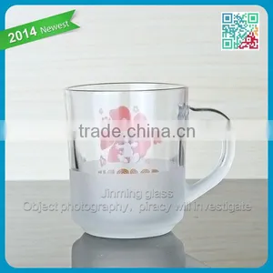 Machine Made Custom White Glass Coffee Mug thumbnail-2