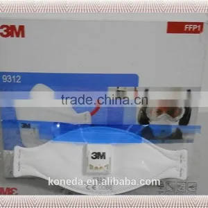 EN149:2001 FFP1 Mask, 3M 9312 Face Mask With Valve, 3M 9312 FFP1 Welding Mask thumbnail-1